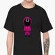Футболка мужская Квадрат Офицер Игра в кальмара (Squid Game) (9223-3360-4) XL Черная - изображение 2