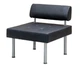 Диван офисный Премьера Тетра 3 680х680х730 Fly Soft 2230 черный - изображение 1
