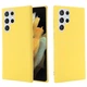 Силиконовый (TPU) чехол Deexe Silicone Case для Samsung Galaxy S22 Ultra - Yellow - изображение 1