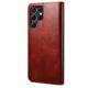 Защитный чехол UniCase Leather Wallet для Samsung Galaxy S22 Ultra - Brown - изображение 3