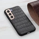 Шкіряний чохол UniCase Croco Skin для Samsung Galaxy S22 - Black - зображення 2