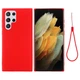 Силиконовый (TPU) чехол Deexe Silicone Case для Samsung Galaxy S22 Ultra - Red - изображение 2