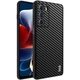 Защитный чехол IMAK LX-5 Series для Motorola Moto G200 - Carbon Fiber Texture - изображение 1