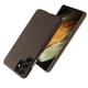 Захисний чохол KSQ Cloth Style для Samsung Galaxy S22 Ultra - Brown - зображення 2