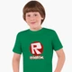 Детская футболка для мальчиков Роблокс (Roblox) (25186-1708-41) 146-152 см Хлопок Зеленый - изображение 1