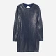 Сукня-футболка коротка осіння жіноча H&M 0751214_тем.синий.блиски M Темно-синя (KAY2000001310977_LD2000001310977) - зображення 1