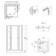 Душова кабіна Lidz Wawel SC80x80.SAT.LOW.GR, скло тоноване 4 мм - зображення 2