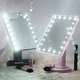Косметичне дзеркало для макіяжу з підсвічуванням large led mirror 22 лід ламп обертання на 180° Білий - зображення 5