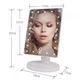 Косметичне дзеркало для макіяжу з підсвічуванням large led mirror 22 лід ламп обертання на 180° Білий - зображення 6
