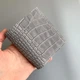 Кожаный унисекс кошелек Compact+ Серый с тиснением рептилия - изображение 1