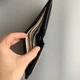 Кожаный мужской кошелек Standart без монетницы Черный матовый - изображение 7
