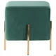 Пуф Ritz Green/Golden Chrom 456*400 Сталь/Текстиль, колір золото/зелений AMF - зображення 4