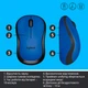 Мышь беспроводная Logitech M220 Silent (910-004879) Blue USB - изображение 8