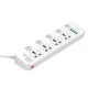 Сетевой фильтр LDNIO SC4408, 4 Розетки + 4 USB, 2 м, сечение 3х0,75мм, White, Box - изображение 2