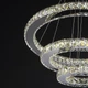 Люстра світлодіодна підвісна кришталеві кільця BR-967S/68 LED CH Brille 22-429 - зображення 4