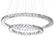 Люстра светодиодная подвесная с пультом хрустальные кольца BR-988S/72 LED Brille 22-866 - изображение 2