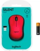 Мышь Logitech M220 Silent Wireless Black/Red (910-004880) - изображение 8