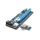 Riser PCI-EX, x1=>x16, 4-pin MOLEX, SATA=>4Pin, USB 3.0 AM-AM 0,6 м (синий), конденсаторы F270, Пакет Voltronic PCE164P-N03 VER 006 - изображение 2