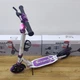 Детский двухколесный самокат Maraton Decider 2022 Бело-фиолетовый + LED-фонарик, Держатель - зображення 2