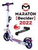 Детский двухколесный самокат Maraton Decider 2022 Бело-фиолетовый + LED-фонарик, Держатель - зображення 10