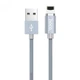 USB Cable Hoco U40A Magnetic Absorption Lightning Grey 1.2m - зображення 1