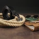 Ремень мужской с пряжкой уголки Vintage 20262 Черный - изображение 6