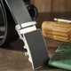 Ремень мужской из натуральной кожи Vintage leather-20328 115 см Черный - изображение 8