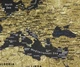 Картина на холсте карта мира черная world map 60х110 см - изображение 5