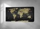 Картина на холсте карта мира черная world map 60х110 см - изображение 6