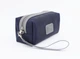 Кожаная мужская косметичка-органайзер для путешествий (5002)- L Синий+Серый - изображение 1