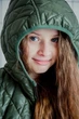 Куртка утепленная для девочки Rhombus, SmileTime хаки рост 128 (OV12-01) - изображение 4