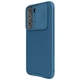 Карбонова накладка Nillkin Camshield (шторка на камеру) Samsung Galaxy S23+ Синій / Blue - зображення 4