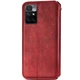 Кожаный чехол-книжка GETMAN Cubic (PU) для Xiaomi Redmi 10 Красный - изображение 2