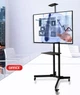 Мобільна стійка для телевізора V-STAR TV Cart-1500 32–70 дюймів з колесами та поліцями VESA 100x100–600x400 - зображення 2