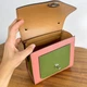 Яскрава люксова розово-зелена жіноча сумка з натуральної шкіри Lamponi Chest one pink/green - зображення 4