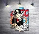 Модульная картина Алек Монополи Діджей Монополі (DJ Monopoly) 88x131 см Модуль №3 (000333) - зображення 1