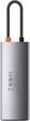 USB Hub Baseus CAHUB-CW0G Metal Gleam Series 6-in-1 Multifunctional Type-C Gray (CAHUB-CW0G) - obraz 2