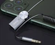 Аудио-адаптер Bluetooth aux гарнитура в машину адаптер HOCO DUP02 In-car BT audio receiver spring cable Black - изображение 3