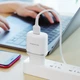 Сетевое зарядное устройство Borofone BA36A USB QC Micro White - изображение 2