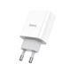 Сетевое зарядное устройство Hoco C80A USB/ Type-C QC PD белое - изображение 3