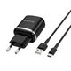 Зарядний пристрій Borofone BA36A USB QC Type-C чорний - зображення 1