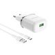 Сетевое зарядное устройство Borofone BA36A USB QC Type-C White - изображение 1