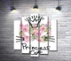 Модульная картина Трояндова маска кота з написом "princess cat" 100x120 см Модуль №4 (001801) - зображення 1