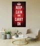 Картина на холсте успокойся и продолжай keep calm and carry on 40х75 см - изображение 5