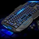 Проводная игровая клавиатура и оптическая мышь комплект KeyBoard V100 Черная геймерская для компьютера с LED подсветкой интерфейс USB (47494) - изображение 5