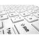 Бездротова клавіатура та оптична миша комплект KeyBoard K-03 Mini Біла для комп'ютера з низькопрофільними клавішами USB адаптер (48780) - зображення 3