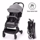 Прогулочная коляска Kinderkraft INDY Grey 5-точечные ремни безопасности с 2-мя высотами крепления! Легкая алюминиевая конструкция - всего 6 кг! Есть дождевик и чехол для ног! - зображення 4
