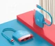 Адаптер перехідник HAGIBIS USB Hub Type-C 3.1 - HDMI для Nintendo Switch / OLED / Red-Blue - зображення 1