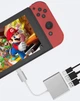 Type-C 3.1 - HDMI адаптер перехідник USB Hub для Nintendo Switch/OLED - зображення 7