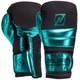 Перчатки для бокса и единоборств на липучке Zelart 3083 Black-Turquoise 8 унций - изображение 1